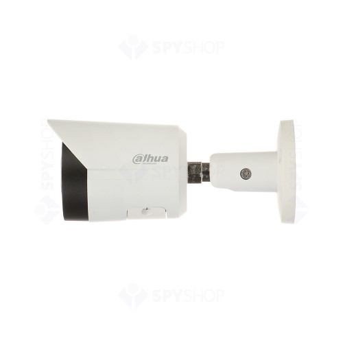 Camera supraveghere exterior IP cu iluminare duala Dahua IPC-HFW2249S-S-IL-0280B, 2MP, 2.8 mm, IR/lumina alba 30m, microfon, slot card, PoE