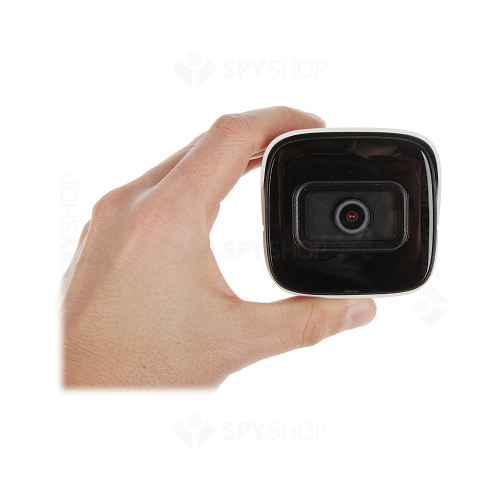 Camera supraveghere exterior IP Dahua WizSense IPC-HFW3541E-AS-0280B-S2, 5 MP, IR 50 m, 2.8 mm, PoE, slot card, microfon