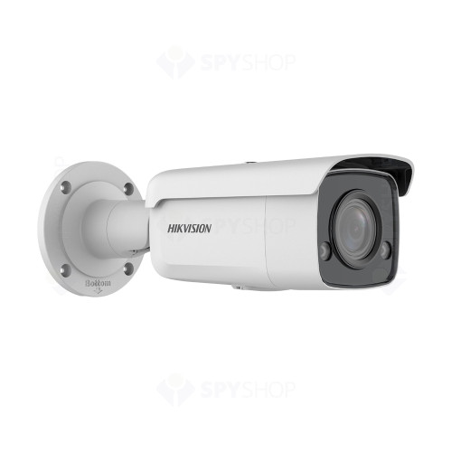 Camera supraveghere exterior IP Hikvision ColorVu DS-2CD2T87G2-L, 8 MP, lumina alba 60 m, 4 mm, slot card, PoE
