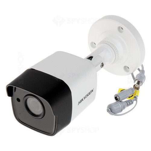 Camera supraveghere exterior HikVision TurboHD DS-2CE16H0T-ITFS 2.8 mm, 5 MP, IR 30 m, microfon, audio prin coaxial