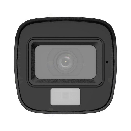 Camera supraveghere exterior mini Hikvision Smart Hybrid Light DS-2CE16K0T-LFS, 5 MP, IR 30 m, lumina alba 20 m, 2.8 mm, microfon