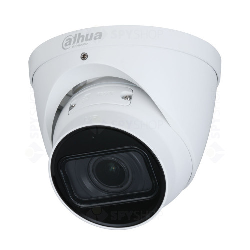 Camera supraveghere IP Dome Dahua WizSense IPC-HDW3841T-ZAS-27135, 4K, IR 50 m, 2.7-13.5 mm, slot card, microfon, motorizat