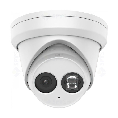 Camera supraveghere IP Dome Hikvision AcuSense DS-2CD2363G2-IU28B, 6 MP, IR 30 m, 2.8 mm, slot card, microfon