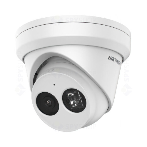 Camera supraveghere IP Dome Hikvision AcuSense DS-2CD2363G2-IU28B, 6 MP, IR 30 m, 2.8 mm, slot card, microfon