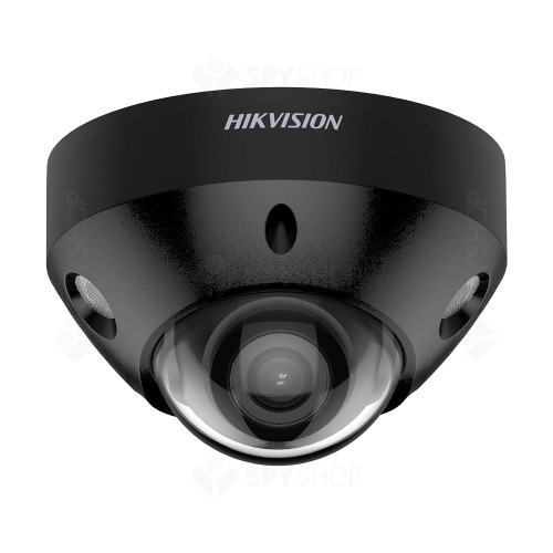 Camera supraveghere IP Dome Hikvision ColorVu DS-2CD2547G2-LS, 4 MP, 2.8 mm, lumina alba 30 m, slot card, microfon, PoE, negru