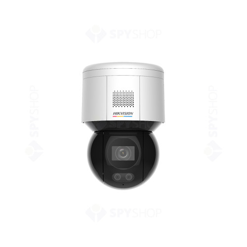 Camera supraveghere IP Dome Hikvision DS-2DE3A400BW-DE(F1)(T5), 4 MP, IR 30 m, 4 mm, slot card, PoE