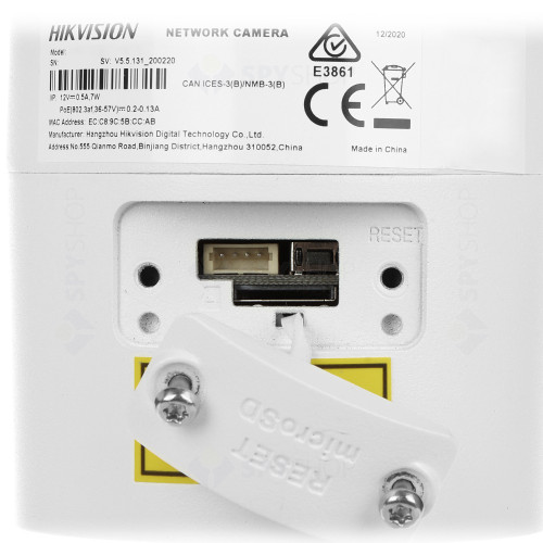 Camera supraveghere IP exterior Hikvision AcuSense DS-2CD2043G2-I28, 4MP, IR 40 m, 2.8 mm, slot card, PoE
