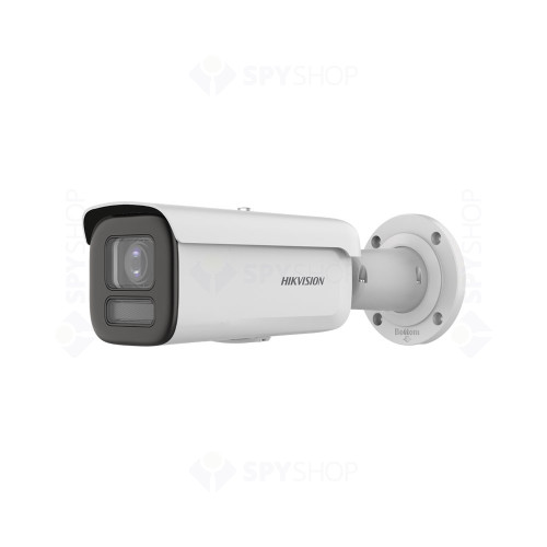 Camera supraveghere IP exterior Hikvision ColorVu DS-2CD2647G2T-LZS, 4 MP, 2.8 - 12 mm, motorizat, lumina alba 60 m, slot card, PoE