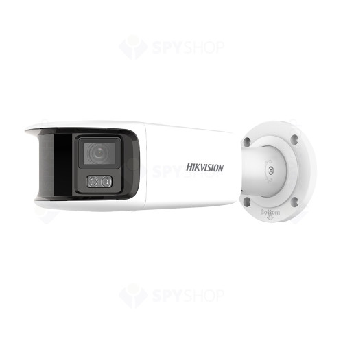Camera supraveghere IP exterior Hikvision ColorVu DS-2CD2T87G2P-LSU/SL, 8 MP, 4 mm, slot card, microfon, lumina alba 40 m, PoE