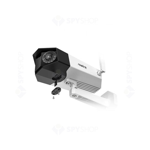 Camera supraveghere IP exterior Reolink Duo Wi-Fi, 4 MP, 4 mm, slot card, detectie oameni/vehicule, microfon