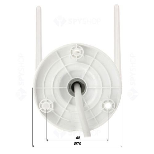 Camera supraveghere wireless IP WiFi Dahua Imou Bullet 2C IPC-F42P, 4MP, IR 30 m, 2.8 mm, detectie umana, slot card, microfon