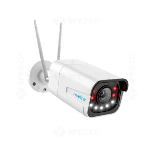Camera supraveghere wireless IP WiFi Reolink RLC-511WA, 5 MP, IR 30 m, 2.7-13.5 mm, 5x, slot card, detectie oameni/vehicule, microfon, difuzor