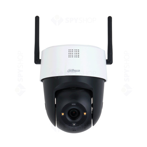 Camera supraveghere wireless IP WiFi PT cu iluminare duala Dahua Full Color SD2A200-GN-AW-PV, 2 MP, lumina alba/IR 30 m, 4 mm, microfon, slot card