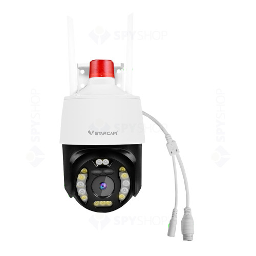 Camera supraveghere IP Speed Dome GSM 4G Full Color PTZ Vstarcam CG668, 3 MP, IR 30 m, 3.6 mm, slot card, microfon, detectie miscare