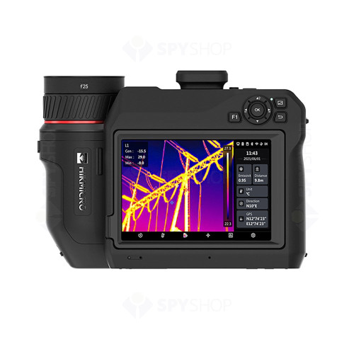 Camera termografica HikMicro SP60 L12, WiFi, Bluetooth, 64GB, telemetru, GPS, busola, pointer laser, alarma, lanterna LED