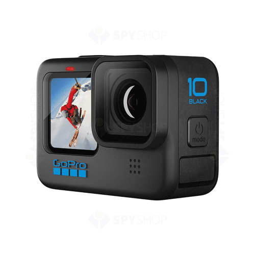 Camera video pentru sportivi GoPro Hero 10 Black, 5K, WiFi, GPS, IP68