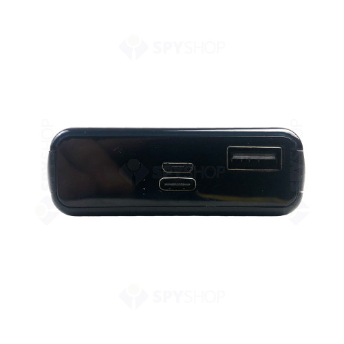 Camera ascunsa in baterie externa PB906, 4K, slot card, detectia miscarii - 01