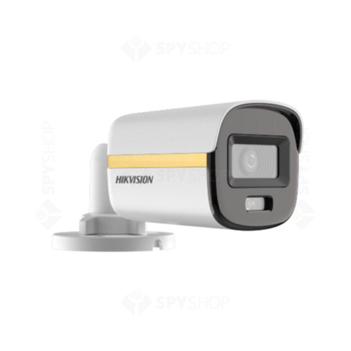 Camera supraveghere cu iluminare duala Hikvision ColorVU Turbo HD DS-2CE10KF3T-LE, 5 MP, 2.8 mm, IR/Lumina alba 20 m, PoC