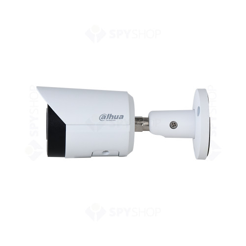 Camera supraveghere exterior IP Dahua cu iluminare duala WizSense IPC-HFW2849S-S-IL-0280B, 8 MP, 2.8 mm, lumina alba 30 m, slot card, PoE