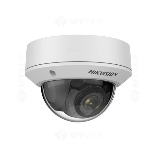 Camera supraveghere IP Dome Hikvision DS-2CD1753G0-IZ-C, 5 MP, IR 30 m, 2.8 - 12 mm, motorizat, slot card, PoE