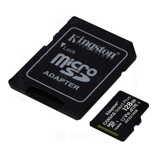 Card de memorie Kingston Canvas Select Plus Micro-SDXC 128GB, clasa 10