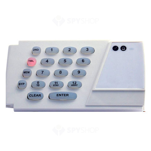 Centrala alarma antiefractie Instant IPC-210W cu tastatura LED, 2 partitii, 8 zone, 32 utilizatori