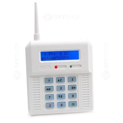 Centrala alarma antiefractie wireless Elmes CB32N, 1 partitie, 32 zone, 256 evenimente