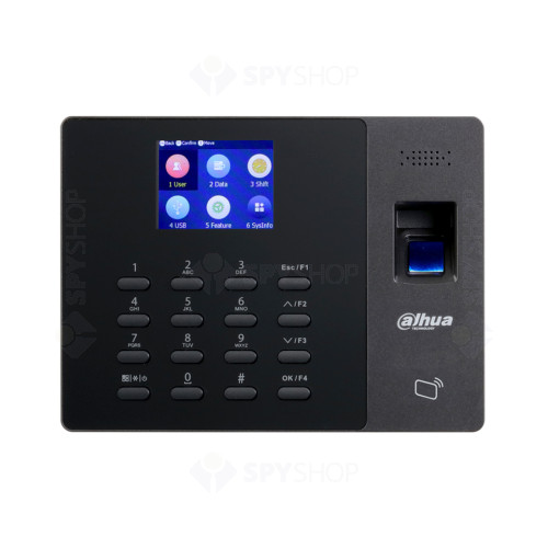 Cititor biometric de interior Dahua ASA1222G, card, amprenta, 1000 utilizatori