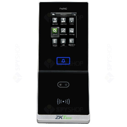 Cititor de proximitate Zkteco PRO-FAC, 6000 fete, touchscreen, 2.8 inch