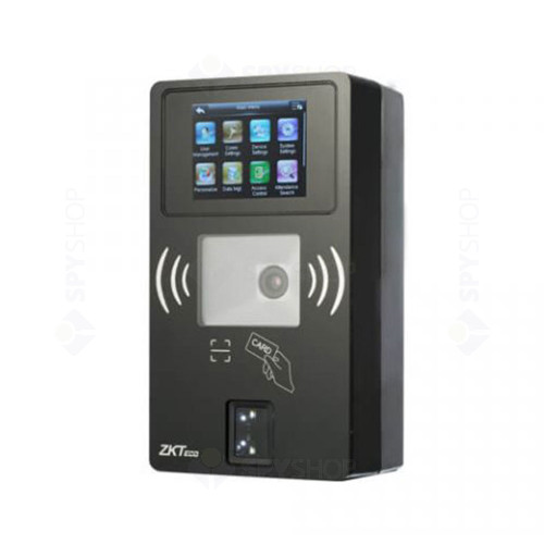 Controler de acces biometric IP ZKTeco ACO-BR1200-FB-1, ecran 2.8 inch, 10.000 carduri, 10.000 amprente, 150.000 evenimente