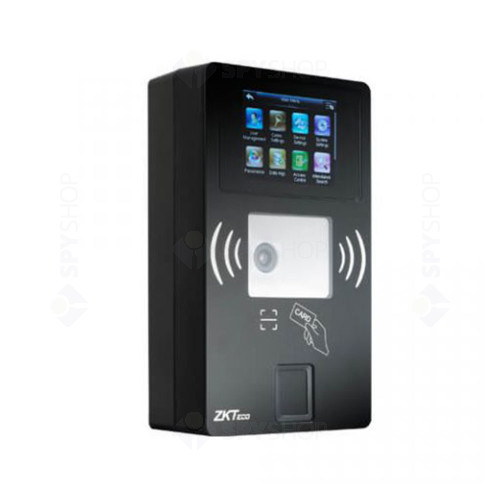 Controler de acces biometric IP ZKTeco ACO-BR1200-FB-1, ecran 2.8 inch, 10.000 carduri, 10.000 amprente, 150.000 evenimente