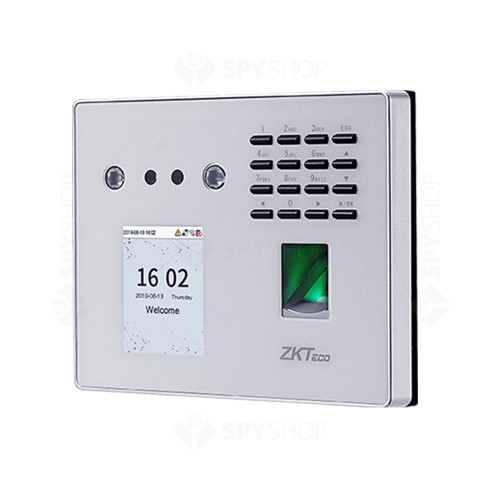 Controler de acces IP biometric ZKTeco TA-MB560-VL, ecran 2.8 inch, parola, 3.000 fete, 3.000 amprente, 10.000 carduri, 100.000 evenimente