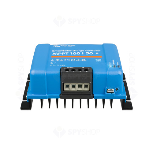 Controler pentru incarcare acumulatori sisteme fotovoltaice MPPT Victron SmartSolar SCC110050210, 12/24V, 50 A, bluetooth