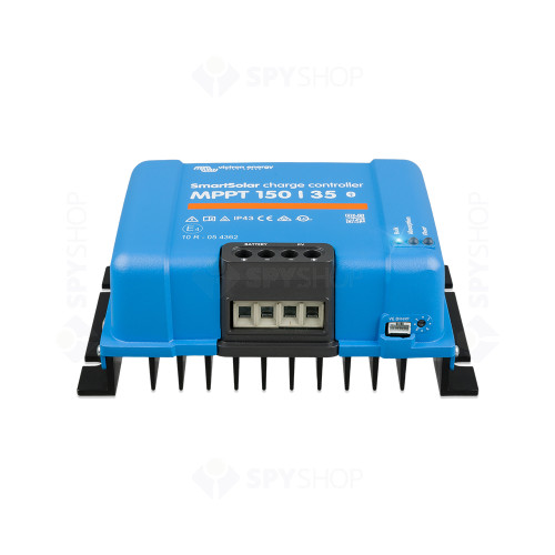 Controler pentru incarcare acumulatori sisteme fotovoltaice MPPT Victron SmartSolar SCC115035210, 12/24/48V, 35 A, bluetooth
