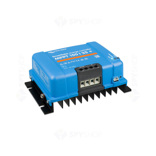 Controler pentru incarcare acumulatori sisteme fotovoltaice MPPT Victron SmartSolar SCC115035210, 12/24/48V, 35 A, bluetooth