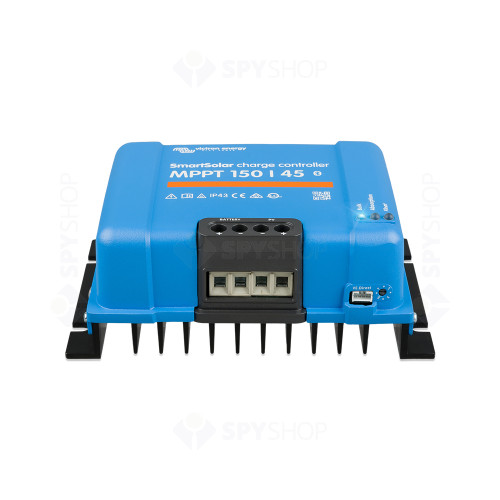 Controler pentru incarcare acumulatori sisteme fotovoltaice MPPT Victron SmartSolar SCC115045212, 12/24/48V, 45 A, bluetooth