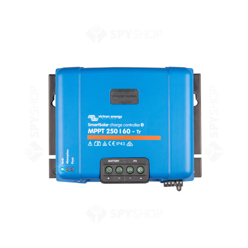 Controler pentru incarcare acumulatori sisteme fotovoltaice MPPT Victron SmartSolar SCC125060221, 12/24/48V, 60 A, 250V, bluetooth, conectori TR