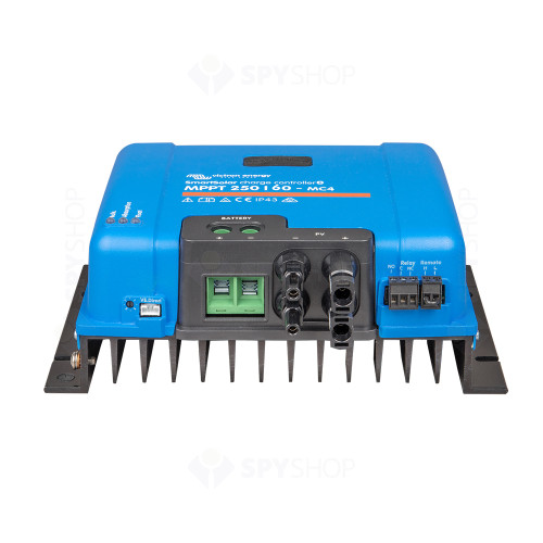 Controler pentru incarcare acumulatori sisteme fotovoltaice MPPT Victron SmartSolar SCC125060321, 12/24/48V, 60 A, 250V, bluetooth, conectori MC4