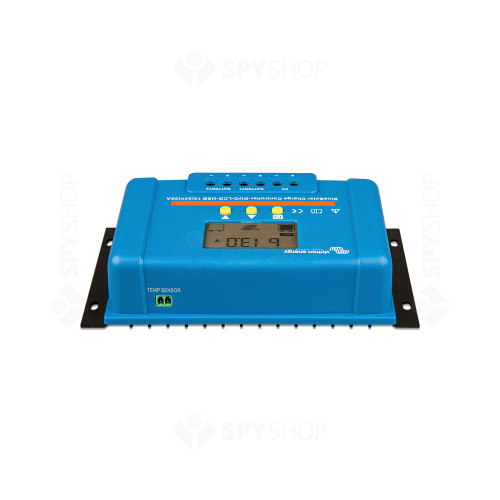 Controler pentru incarcare acumulatori sisteme fotovoltaice PWM DUO Victron BlueSolar SCC010020060, 12/24V V, 20A, LCD, 2x USB