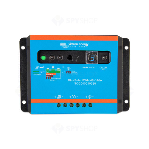 Controler pentru incarcare acumulatori sisteme fotovoltaice PWM-Light Victron BlueSolar SCC040010020, 48V, 10A