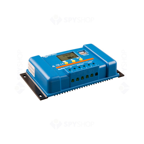 Controler pentru incarcare acumulatori sisteme fotovoltaice PWM Victron BlueSolar SCC010020050, 12/24 V, 20A, LCD, 2x USB