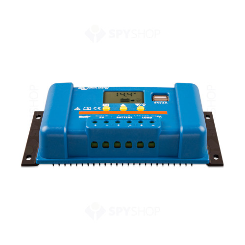 Controler pentru incarcare acumulatori sisteme fotovoltaice PWM Victron BlueSolar SCC010020050, 12/24 V, 20A, LCD, 2x USB