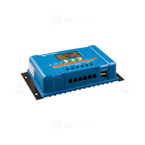 Controler pentru incarcare acumulatori sisteme fotovoltaice PWM Victron BlueSolar SCC040020050, 48 V, 20A, LCD, 2x USB