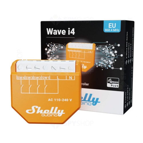 Controller smart Z-Wave Shelly Qubino Wave i4