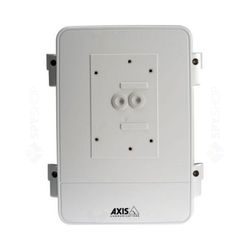 Cutie protectie camera supraveghere exterior Axis P56 5900-181, compatibila camere seriile Q60, Q61, P55, alba