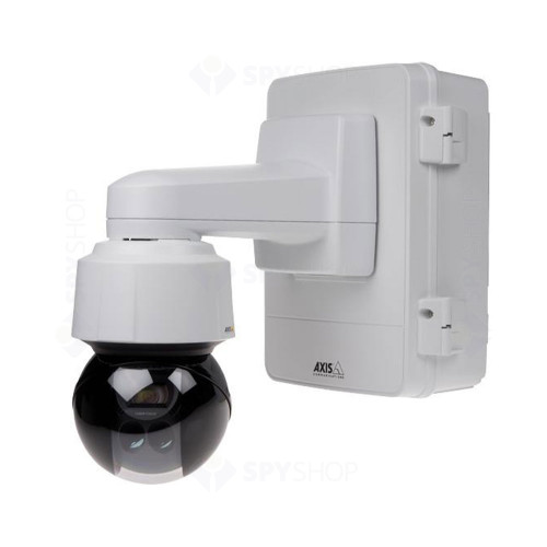 Cutie protectie camera supraveghere exterior Axis P56 5900-181, compatibila camere seriile Q60, Q61, P55, alba