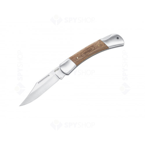 Cutit briceag Umarex Walther Classic Clip 1 5.2055, 165 g, maner din lemn de nuc, husa piele