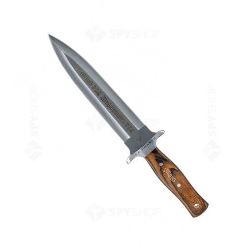 Cutit Walther La Chasse Boar Hunter 5.0805, 400 g, husa piele, maner din lemn Pakka