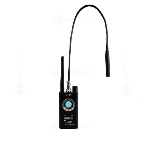 Detector profesional de frecvente GSM, microfoane, localizatoare GPS, camere GPS SS-K19, 100 MHZ - 8 GHZ, 0.03 mv, 73 dB, autonomie 5 ore