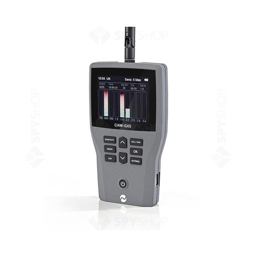 Detector profesional telefoane mobile CAM-GX5, GSM 5G, WiFi, Bluetooth, 50 metri